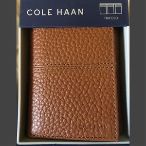 NIB Cole Haan Trifold Wallet Brown